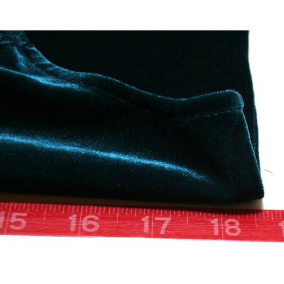 Grace & Lace Womens M Velvet Camisole Babydoll Top Green Lace Trim Y2K Romantic - Picture 5 of 5